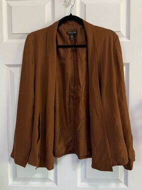 Eileen Fisher | Rust Brown Silk Blazer Jacket